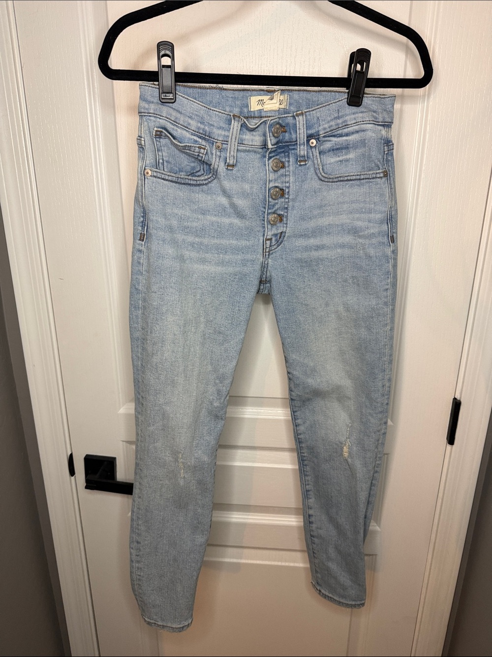 Madewell Light Blue High-Rise Button-Fly Jeans